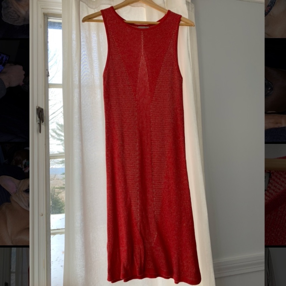 ASOS Knit Red Mini Dress size 8